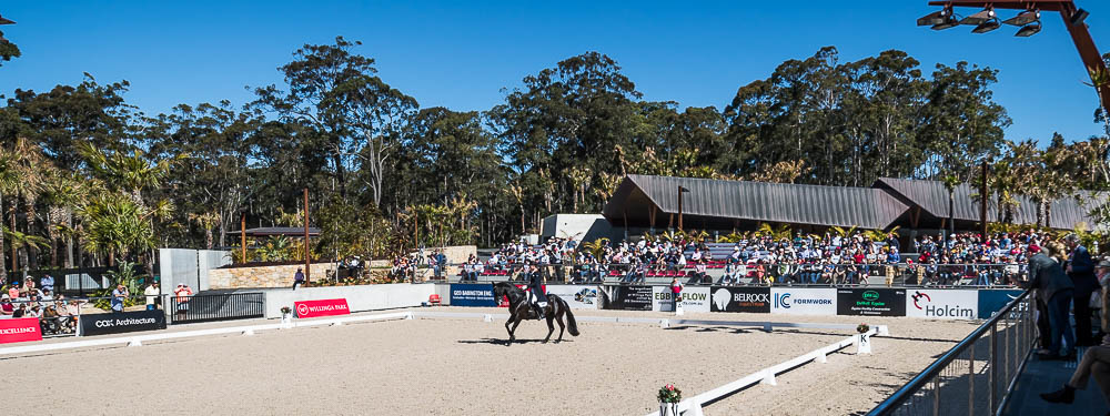 Brett Parbery and DP Weltmieser perform in the outdoor arena Brett Parbery and DP Weltmieser perform in the outdoor arena