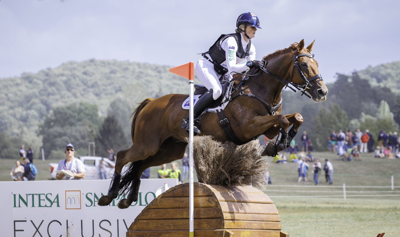 AUS-Hazel Shannon rides Willingapark Clifford during the Cross Country. The FEI World Championships for Eventing - Pratoni | Roma, Italy. Friday 16 September 2022. Copyright Photo: Libby Law Photography WEB-22-FEIWCPratoni-AUS-Shannon-6604
