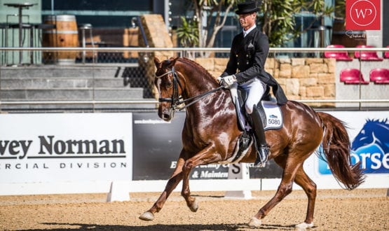 David McKinnon and 'Woodside Lady Loxley David McKinnon and 'Woodside Lady Loxley