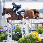 Billy Raymont riding Oaks Redwood